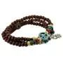 Mandala Crafts Peace Symbol Wood Beads Wrap Bracelet/Zen Bracelet/Multi-Layer Wristband/Surf Bracelet #329 Mandala Crafts Peace Symbol Wood Beads Wrap Bracelet/Zen Bracelet/Multi-Layer Wristband/Surf Bracelet #329