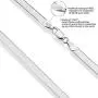 Savlano 925 Sterling Silver 5.5mm Herringbone Flat Snake Magic Chain Necklace for Men & Women - Made in Italy Savlano 925 Sterling Silver 5.5mm Herringbone Flat Snake Magic Chain Necklace for Men & Women - Made in Italy