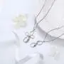 Aurora Tears LGBT Necklace Women 925 Sterling Silver Gay Pride Pendant Rainbow Jewelry
