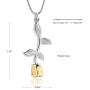 Rose Flower Cremation Jewelry Urn Necklaces for Ashes, Cremation Ash Jewelry Memorial Pendants for Human Pets Ashes