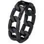 PROSTEEL 316L Stainless Steel Ring, Black/18K Real Gold Plated, 6.4mm Cuban Link Design Band Ring for Men/Women(with Gift Box) PROSTEEL 316L Stainless Steel Ring, Black/18K Real Gold Plated, 6.4mm Cuban Link Design Band Ring for Men/Women(with Gift Box)
