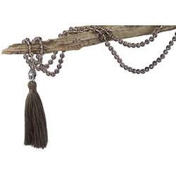 Self-Discovery Mala Necklace Tassel, 108 Beads 6mm Japa Mala Rose Quartz, Picture Jasper, Labradorite for Men or Women