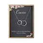 Two Interlocking Infinity Double Circles Necklace S925 Sterling Silver Mother Daughter Sister Jewelry Gift for Women Two Interlocking Infinity Double Circles Necklace S925 Sterling Silver Mother Daughter Sister Jewelry Gift for Women