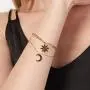 KLKE Gold Charm Bracelets for Women Moon and Star Jewelry Layered Friendship Bracelets Womens Day Birthday Gifts 14K Gold Plated Stainless Steel KLKE Gold Charm Bracelets for Women Moon and Star Jewelry Layered Friendship Bracelets Womens Day Birthday Gifts 14K Gold Plated Stainless Steel