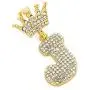 FW Jewelry Bling Iced Out Letter Chains Hip Hop Silver Gold Crown Initial Pendants for Men from A to Z FW Jewelry Bling Iced Out Letter Chains Hip Hop Silver Gold Crown Initial Pendants for Men from A to Z