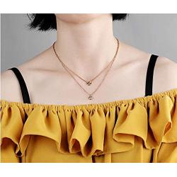Loralure Layered Necklaces for Women. Rose Gold Jewelry Set. Dainty Necklace, Stacked Choker Chain