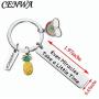 CENWA Rainbow Baby Keychain for New Mom Even Miracles Take a Little Time Keychain IVF Infertility Warrior Gift
