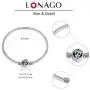LONAGO Jewelry Moments Daisy Flower Snake Chain Charm 925 Sterling Silver Blue Crystal Bracelet Fit Pandora Charm Birthday Gift for Women Mom LONAGO Jewelry Moments Daisy Flower Snake Chain Charm 925 Sterling Silver Blue Crystal Bracelet Fit Pandora Charm Birthday Gift for Women Mom