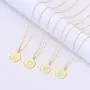 Tiny Initial Necklaces - 14K Gold Plated Dainty Cute Round Letter Necklace for Women Girls Tiny Initial Necklaces - 14K Gold Plated Dainty Cute Round Letter Necklace for Women Girls