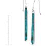 Silpada Turquoise Drop Compressed Turquoise Drop Earrings in Sterling Silver