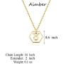 Aimber 18K Gold Plated Astrology Necklace for Women Jewelry,12 Zodiac Pendant Horoscope Constellations Necklace