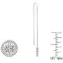Dazzlingrock Collection 0.10 Carat (ctw) 18K Gold Round White Diamond Ladies Threader Earrings 1/10 CT Dazzlingrock Collection 0.10 Carat (ctw) 18K Gold Round White Diamond Ladies Threader Earrings 1/10 CT