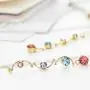 Neoglory Jewelry 14k Gold Plated Multicolor Beads Rhinestone Dangle Earrings 2.5'' Neoglory Jewelry 14k Gold Plated Multicolor Beads Rhinestone Dangle Earrings 2.5''
