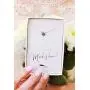 Lucky Feather Sterling Silver Dipped Will You Be My Maid of Honor Necklace with Crystal Accent Stone and Adjustable Chain