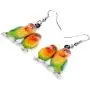 NEWEI Acrylic Sweet Africa Fischers Lovebird Parrot Earrings Dangle Drop Fashion Animal Jewelry for Women Girls Gift Charms