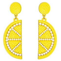 SENNI Cute Fruit Lemon Strawberry Watermelon Stud dangle Earrings Drop Earrings For Women Girls Gift Jewelry