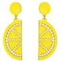 SENNI Cute Fruit Lemon Strawberry Watermelon Stud dangle Earrings Drop Earrings For Women Girls Gift Jewelry