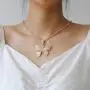 Yixin Butterfly Choker Necklace for Women Girls Crystal Rhinestone Ball Tennis Chain Jewelry Pendant Collar Necklace at Party Wedding