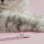 Meow Star Sterling Silver Moon Cat Necklace Cat Pendant Charm Necklaces for Women Cat Lovers