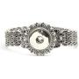 LEGENSTAR Vintage Silver Snap Button Jewelry Bracelets for Women 18-20mm DIY Alloy Interchangeable Charm Bangles Female