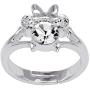 Disney Minnie Mouse Girls Jewelry, Silver Plated Crystal Head Ring, Size 4