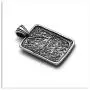 Xusamss Titanium Steel Animal Phoenix Dog Tag Pendant Necklace,24inches Box Chain