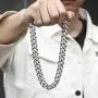 Trendsmax 15mm Curb Cuban Chain Link Necklace for Men Women Heavy 316L Stainless Steel Silver Gold Color 18 20 24 30 inch