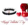 Long tiantian Yin Yang Necklace Bracelet Set for Couple His and Hers Bracelets Friendship Promise Necklaces for 2 Couple Gifts