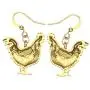 DUOWEI Antique Silver And Gold Plated Hen Chicken Earrings for Women Girls Charms Chicken Dangle Drop Jewelry Gifts DUOWEI Antique Silver And Gold Plated Hen Chicken Earrings for Women Girls Charms Chicken Dangle Drop Jewelry Gifts