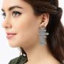 Aheli Bohemian Oxidized Dangle Designer Earrings Indian Vintage Inspired Ethnic Fashion Jewelry for Women