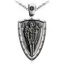 VENICEBEE Archangel St. Michael Saint Medal Cross Sword Shield Angel Guardian Protection Prayer Solid 925 Sterling Silver Pendant Necklace with Chain Black Pouch Polishing Cloth Gift Box VENICEBEE Archangel St. Michael Saint Medal Cross Sword Shield Angel Guardian Protection Prayer Solid 925 Sterling Silver Pendant Necklace with Chain Black Pouch Polishing Cloth Gift Box