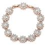 SWEETV Cubic Zirconia Wedding Bridal Bracelet Jewelry for Brides,Bridesmaid, Oval Crystal Tennis Bracelet for Women Prom