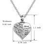 LuxglitterLin Guardian Angel Wings Cremation Jewelry for Ashes Heart Crystal Urn Necklaces for Ashes Memorial Keepsake Necklace Always on Mind Forever in My Heart