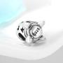 Rocket Shape Bead Charms Fit European Charm Bracelet 925 Sterling Silver Jewelry