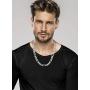 Miabella 925 Sterling Silver Italian 11mm Solid Diamond-Cut Figaro Link Chain Necklace for Men, 18, 20, 22, 24, 26, 30 inch