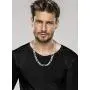 Miabella 925 Sterling Silver Italian 11mm Solid Diamond-Cut Figaro Link Chain Necklace for Men, 18, 20, 22, 24, 26, 30 inch