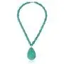 Gem Stone King 22 Inch Blue Simulated Turquoise Howlite Necklace with Drop Shape Pendant and Earring Set Gem Stone King 22 Inch Blue Simulated Turquoise Howlite Necklace with Drop Shape Pendant and Earring Set