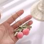 ZRosse 2 Pairs 3D Pink Peach Drop Earrings Cute Fruit Gold Dangle Earrings Charm Jewelry Gift Earrings for Women Girls
