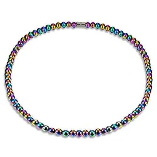 Unisex Magnetic Necklace, Health Energy Healing Hematite Beads for Crystal Quartz Stretch Health Care Unisex Magnetic Necklace, Health Energy Healing Hematite Beads for Crystal Quartz Stretch Health Care