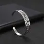 VASSAGO Nordic Viking Triskele Symbol Irish Trinity Celtic Knot Cuff Bracelet Stainless Steel Bangle Vintage Amulet Jewelry Gifts for Men Women Teens VASSAGO Nordic Viking Triskele Symbol Irish Trinity Celtic Knot Cuff Bracelet Stainless Steel Bangle Vintage Amulet Jewelry Gifts for Men Women Teens