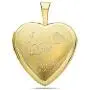 Pori Jewelers 14K Solid Yellow Gold Heart Locket Pendants- For Photos, Messages, sentimentals