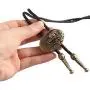 COOLLA Bolo tie- Handmade Western Cowboy Black Vintage Cicada Pendant for Women,Men