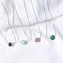 Natural Agate Stone Clavicle Necklace Lucky Blessing Jewelry Necklace