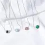 Natural Agate Stone Clavicle Necklace Lucky Blessing Jewelry Necklace Natural Agate Stone Clavicle Necklace Lucky Blessing Jewelry Necklace