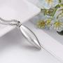 XIUDA Urn Necklace for Ashes Cremation Jewelry Memorial Necklace for Ashes Keepsake Pendant Gift for Men