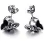 Baphomet Goat Satanic Inverted Pentagram Stud Earring Seal of Satan Sigil of Lucifer Devil Demon Stainless Steel Earrings