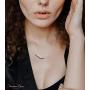 Femme Luxe 0.25 cttw White and Black Diamond Pendant Necklace for Women, 925 Sterling Silver, 18inch Chain, Hypoallergenic, Dainty Design, Gift Ready Jewelry