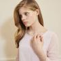 Molly B London Sterling Silver Necklace for Teenage Girls with First Diamond Heart - Perfect Birthday Gift