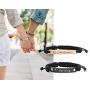 Personalized Magnetic Attract Couples Bracelets King and Queen Crown Matching Bracelet Custom Friendship Bracelets for Boyfriend and Girlfriend, Him and Her 2 PCS