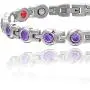 USWEL Magnetic Bracelets for Women Pure Titanium Therapy Bracelet Pain Relief for Arthritis 3500 Gauss Magnets Titanium Bracelets for Carpal Tunnel USWEL Magnetic Bracelets for Women Pure Titanium Therapy Bracelet Pain Relief for Arthritis 3500 Gauss Magnets Titanium Bracelets for Carpal Tunnel